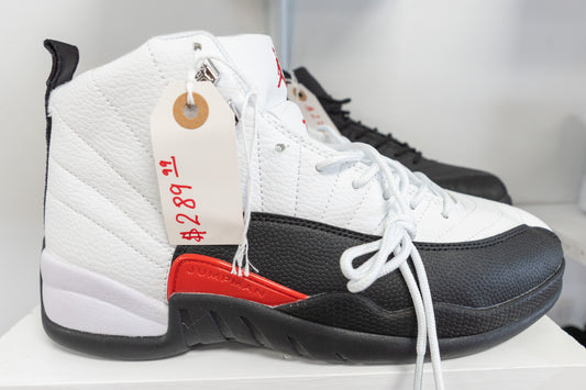 Retro 12 "white/red"